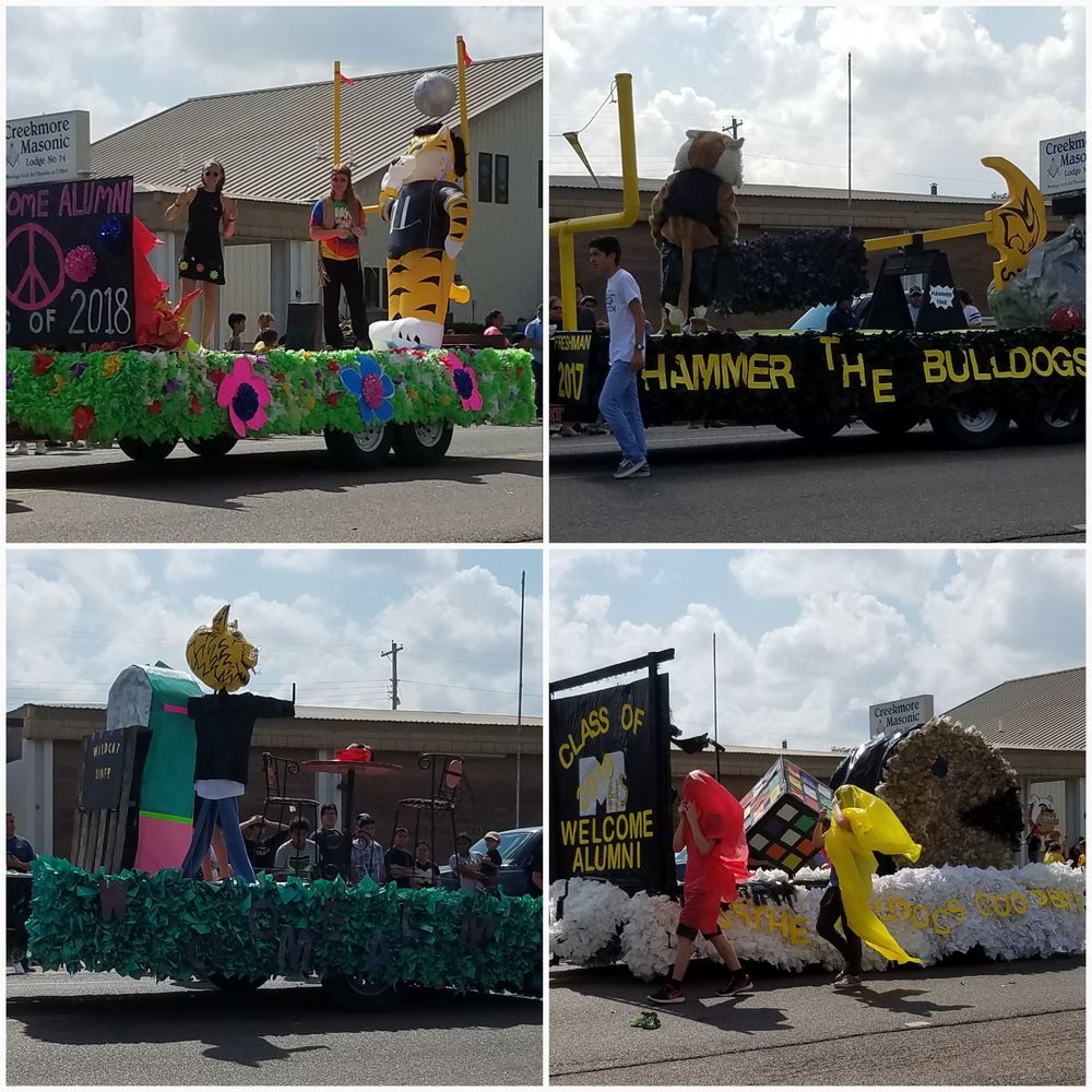 Freshmen Win Float Contest at Parade