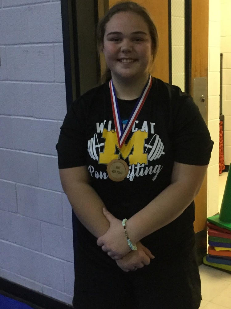 Avery Finishes Fourth at Girls Powerlifting State, Wiese Sixth